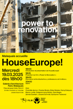 HouseEurope! à Malaquais