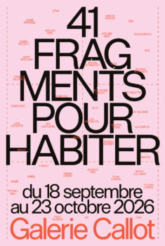 41 fragments pour habiter